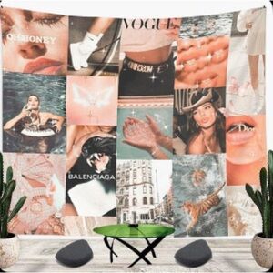 Fashion Collage Tapestry